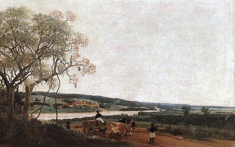 Frans Post The Ox Cart oil painting image